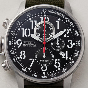 Invicta 1873 Unisex Watch — front view, Quartz movement 46mm