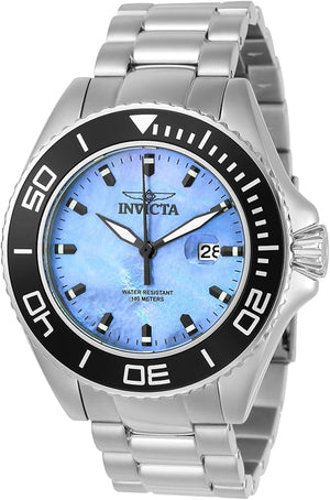 Invicta Pro Diver 23067 Silver Blue Quartz Watch for Men, 48mm