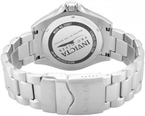 Invicta Pro Diver 23067 Watch Men — dial detail, Silver Blue Analog display
