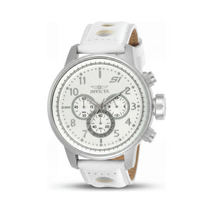 Invicta 24083 White Dial Stainless Steel Unisex Watch, 48mm