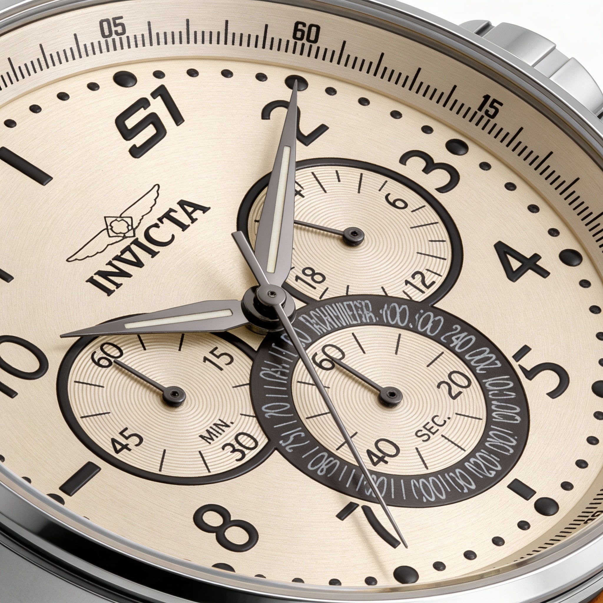 Invicta 30914 Unisex GMT Watch, Silver Dial Stainless Steel 46mm, Photo 2