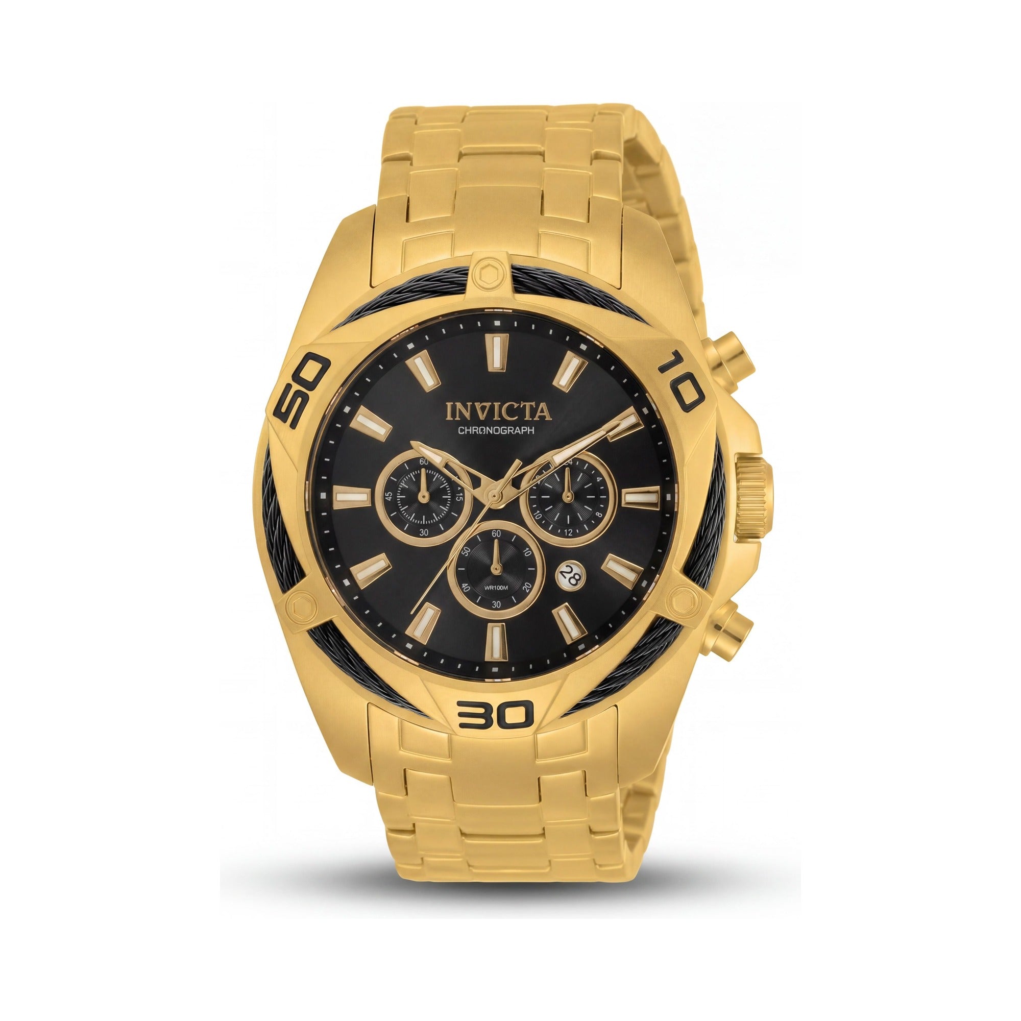 Invicta 34119 Reloj Cronógrafo para Hombre, Esfera Negra 50 mm, Photo 1