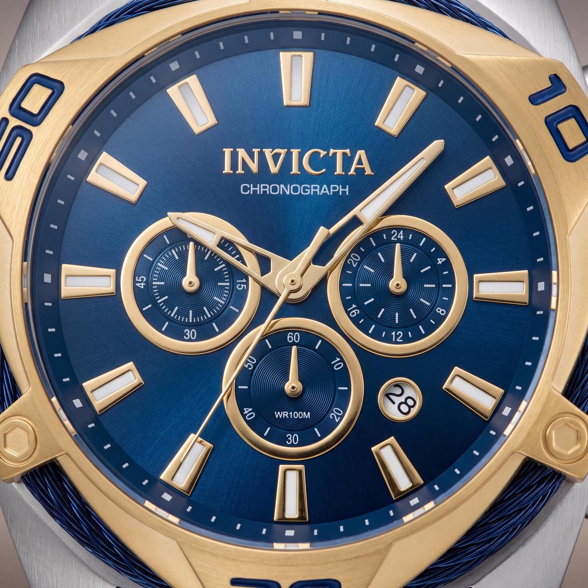 Invicta 34125 Men's Blue Chronograph Watch, 50mm, Photo 2