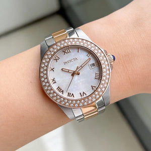 Invicta 36076 Women's Watch — side view, Stainless Steel case 34mm