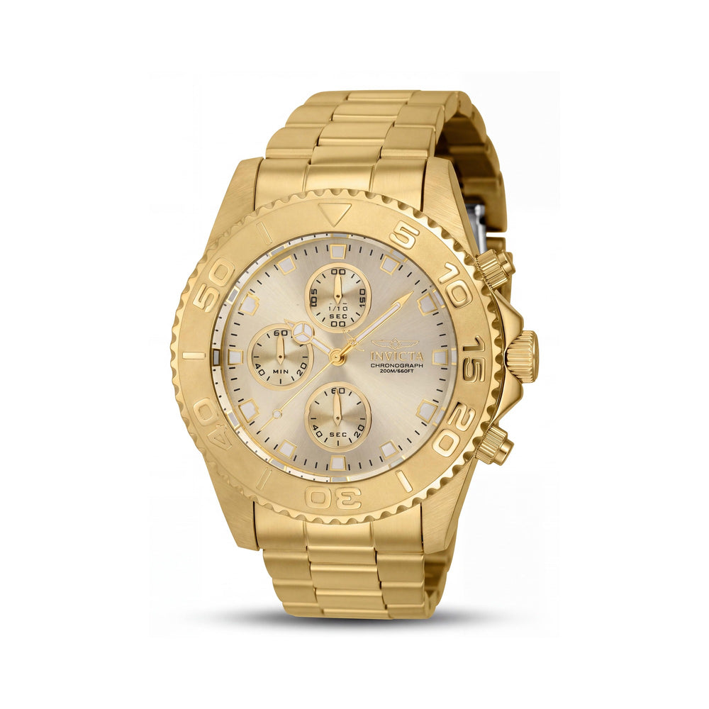 Invicta 43410 Pro Diver Gold Steel Men's Watch, 47mm