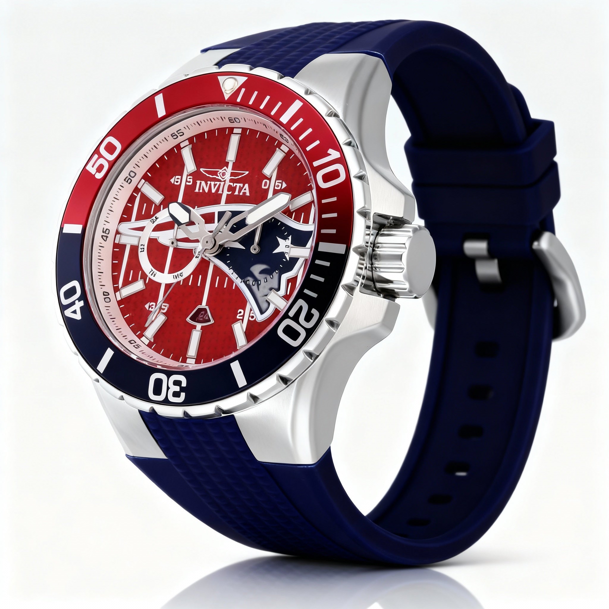 Invicta 45406 Men's Red Stainless Steel Chronograph Watch, 50mm, Photo 2