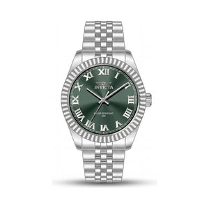 Invicta 47398 Green Dial Stainless Steel Unisex Watch, 43mm