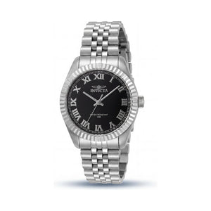 Invicta 47408 Black Dial Stainless Steel Unisex Watch, 36mm