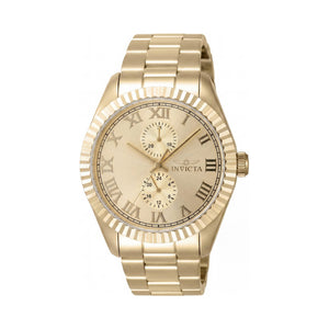 Invicta 47431 Gold Dial Stainless Steel Unisex Watch, 43mm