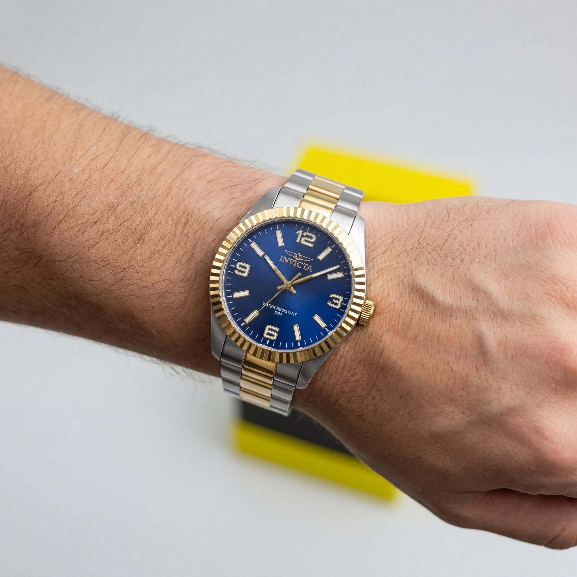 Reloj Invicta Specialty 47456 unisex, esfera azul de acero inoxidable de 43 mm, Photo 3