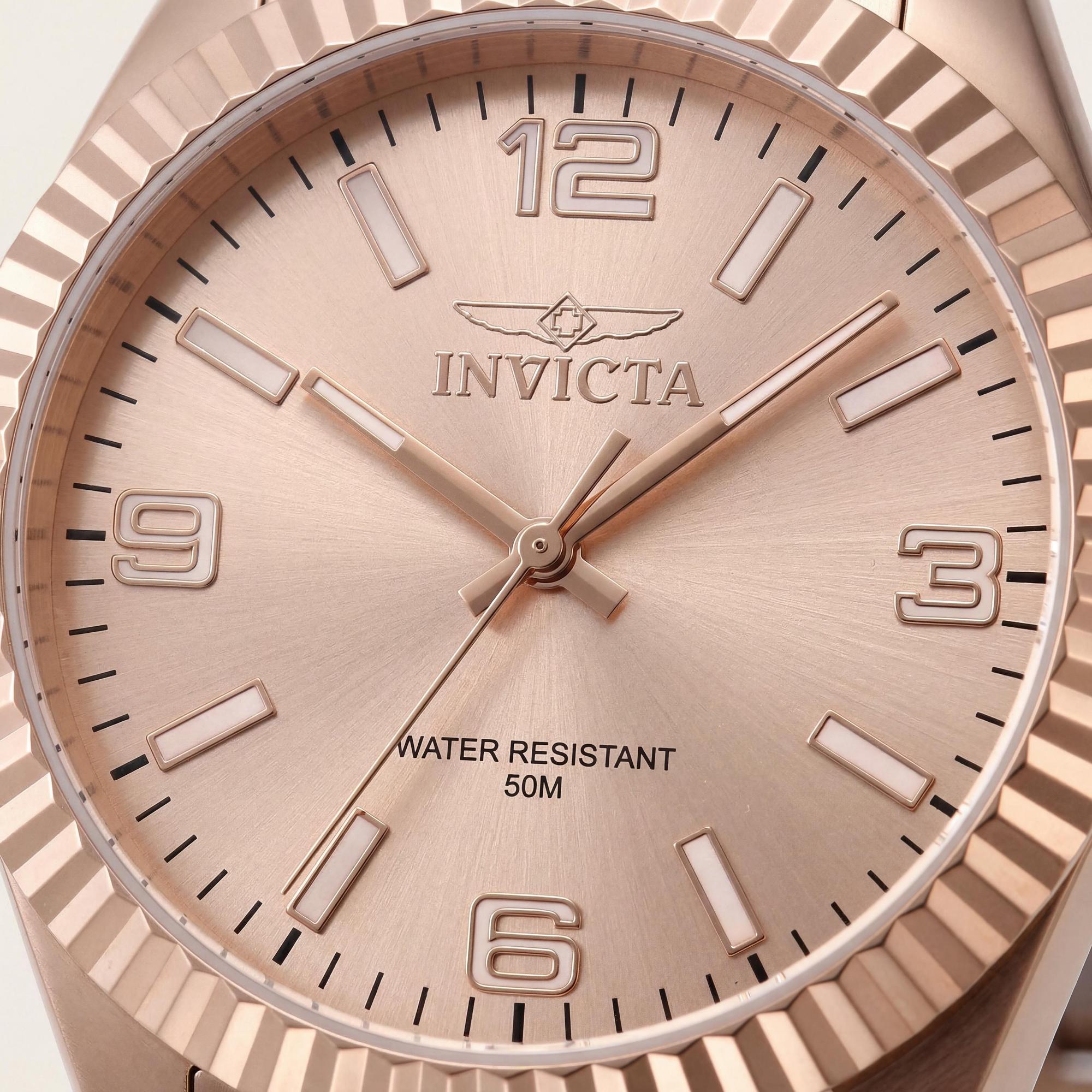 Invicta 47462 Unisex Watch, Gold Dial Stainless Steel 43mm, Photo 2