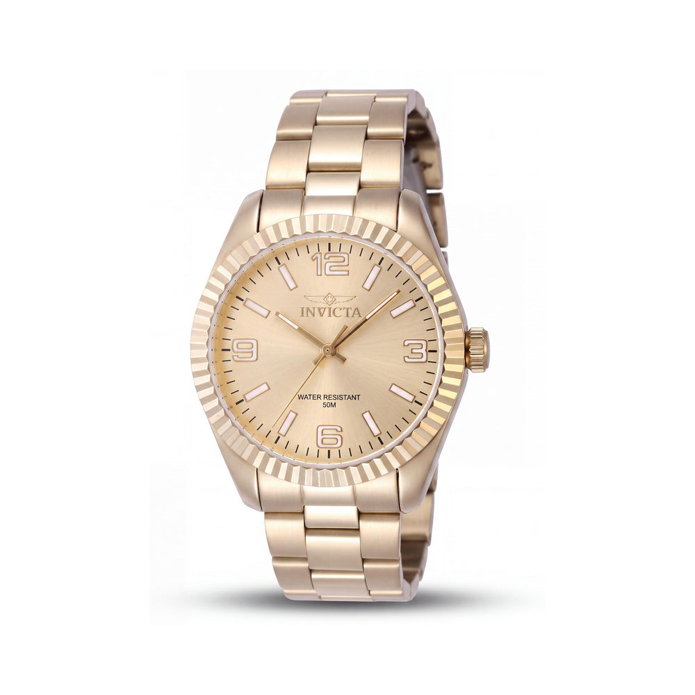 Invicta 47475 Gold Stainless Steel Unisex Watch, 36mm