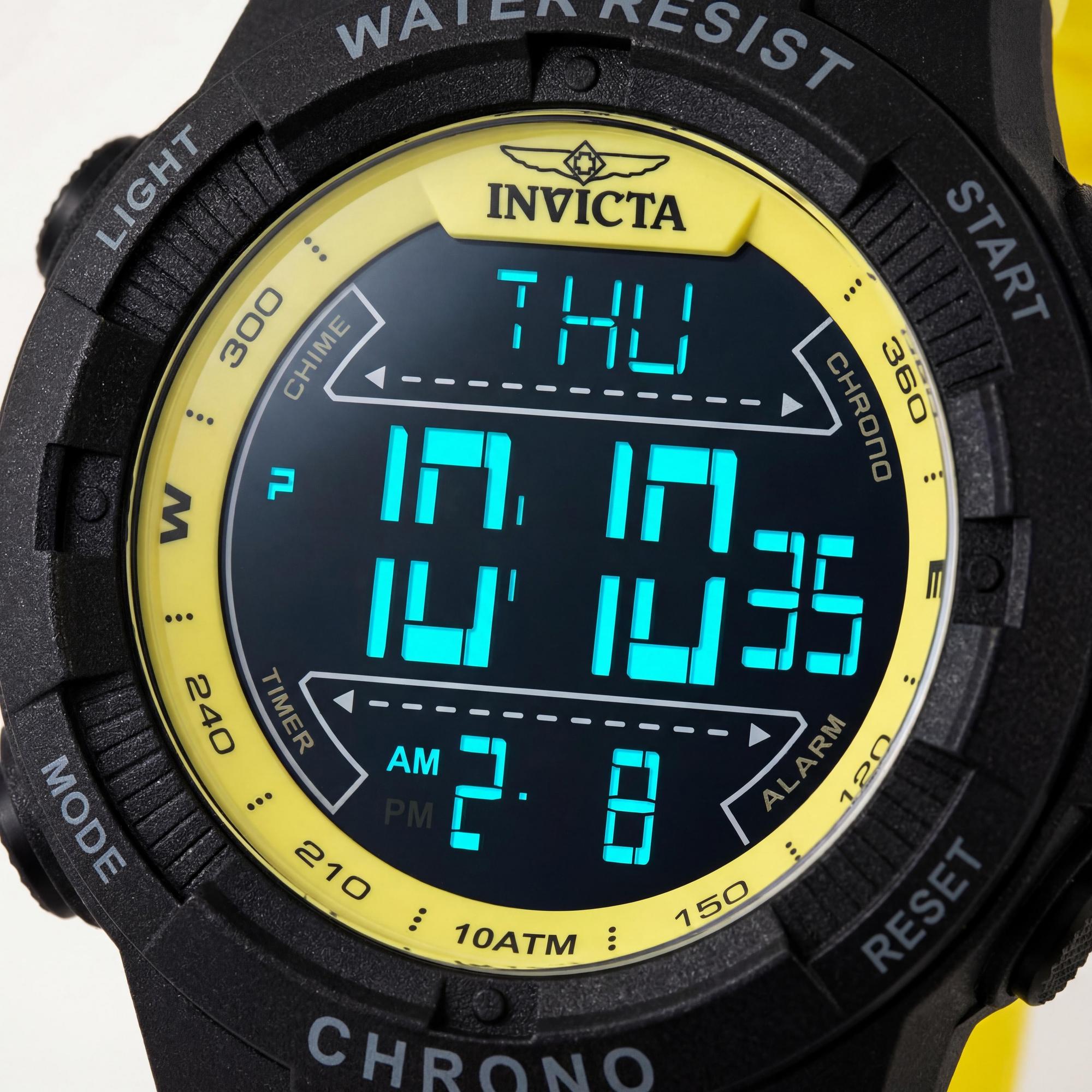 Invicta Racing Digital 47527 Men's Watch, Black Dial Plastic 52mm, Photo 2