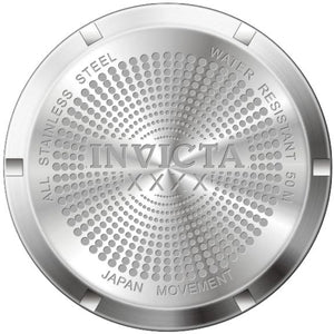 Invicta 6319 Stainless Steel Men's Watch worn in studio photo, Yellow Dial