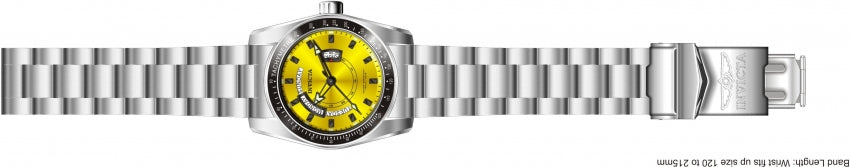 Invicta 6319 Men's Watch — side view, stainless steel case stainless steel band