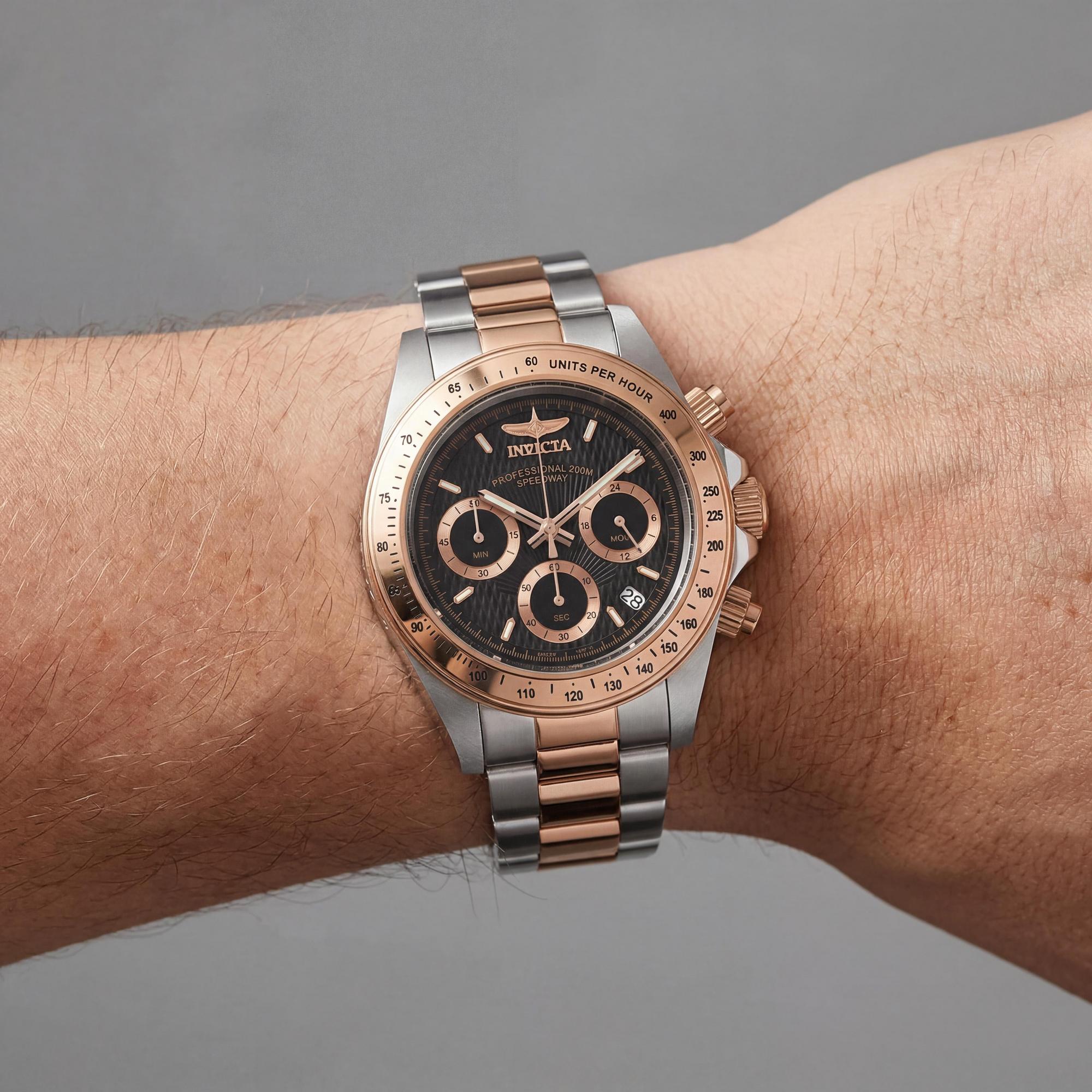 Invicta 6932 Men's Chronograph Watch, Rose Gold Dial 39mm, Photo 3