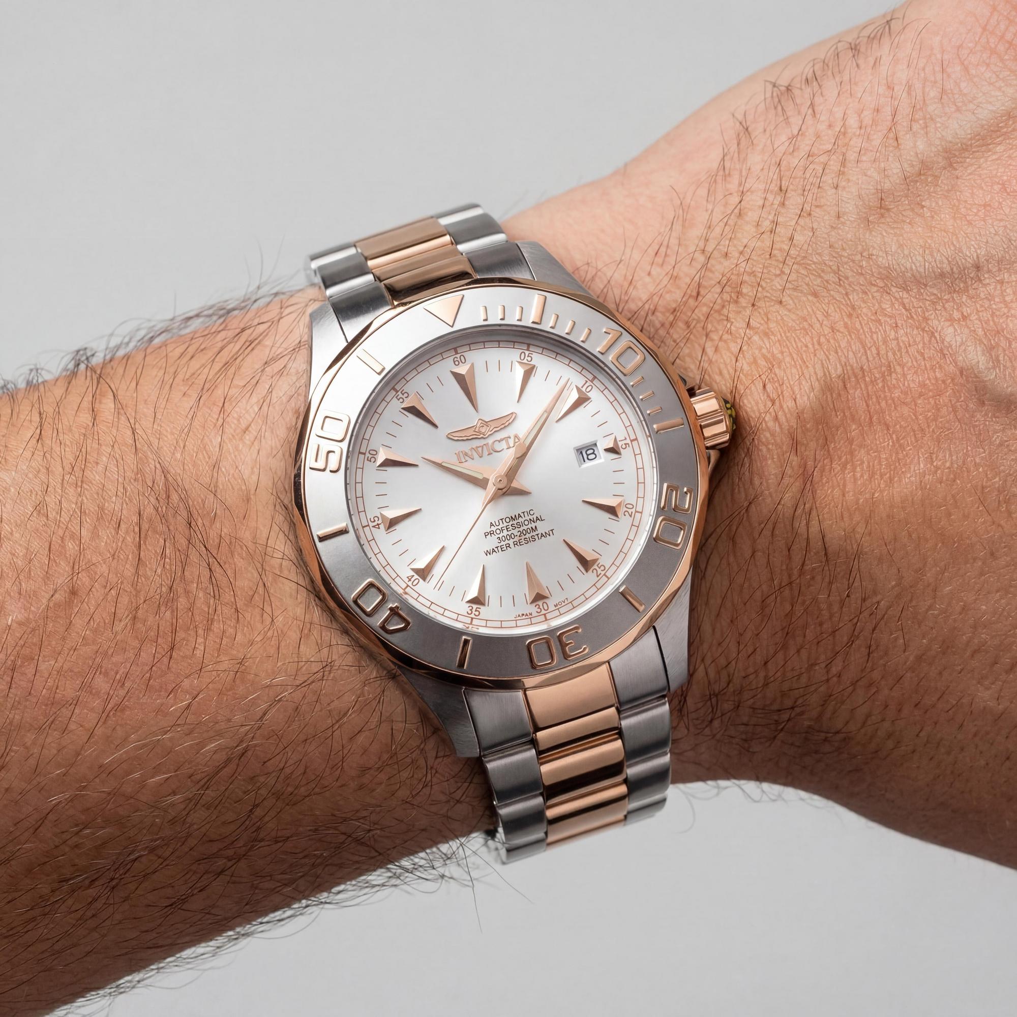 Invicta 7112 Unisex Automatic Watch, Rose Gold Dial 47mm, Photo 3