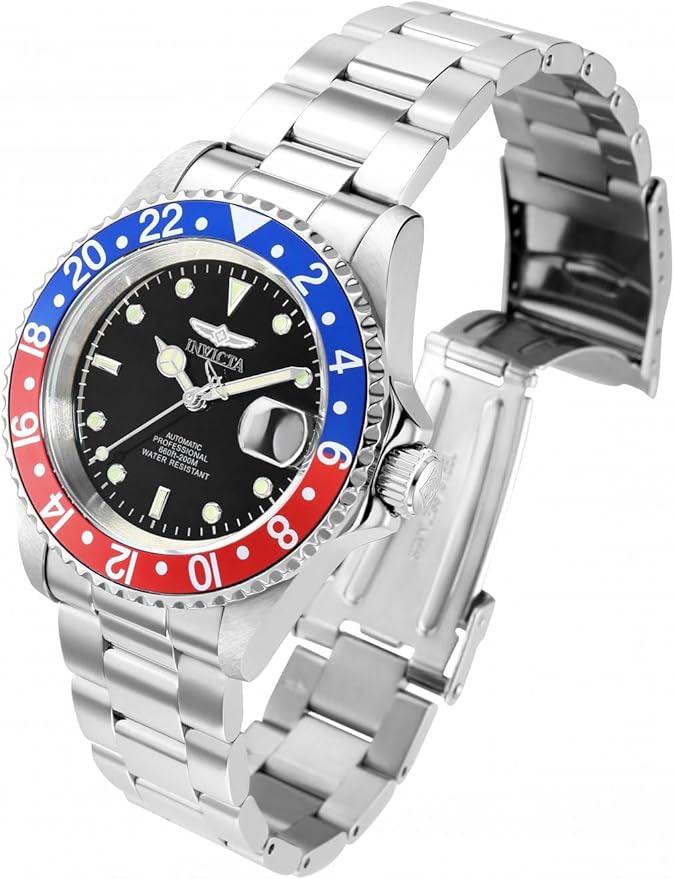 Invicta 8926BRB Men's Silver/Red/Blue Automatic Watch, 40mm, Photo 2