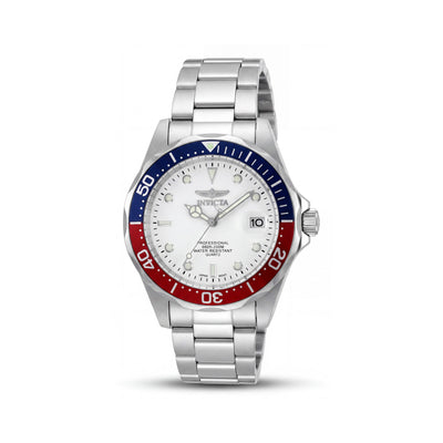 Invicta 8933 White Stainless Steel Women's Watch, 37mm