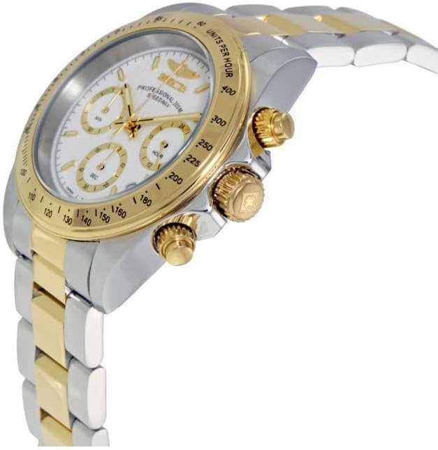 Invicta Speedway 9212 Men's Silver Gold Chronograph Watch, 40mm, Photo 3