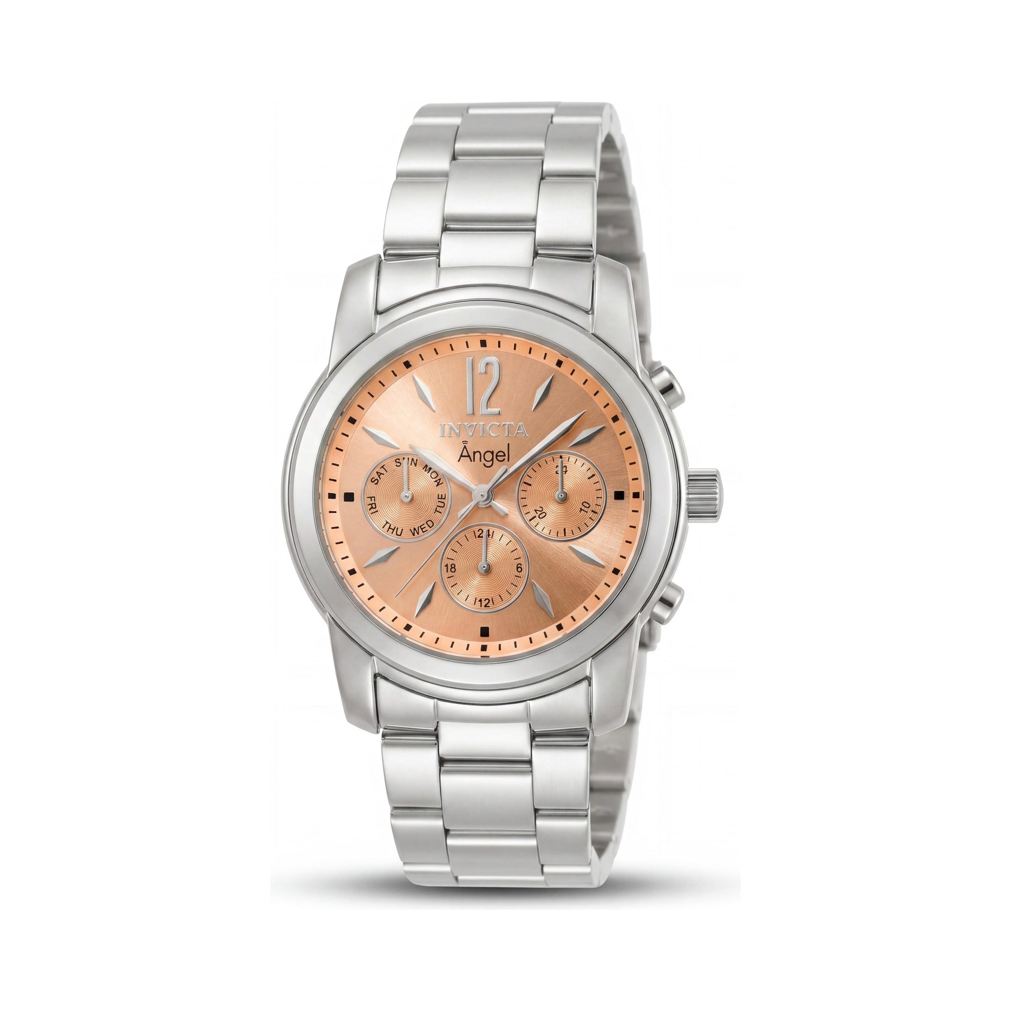 Reloj Invicta Angel 0462 para mujer, esfera plateada, acero inoxidable, 38 mm, Photo 1