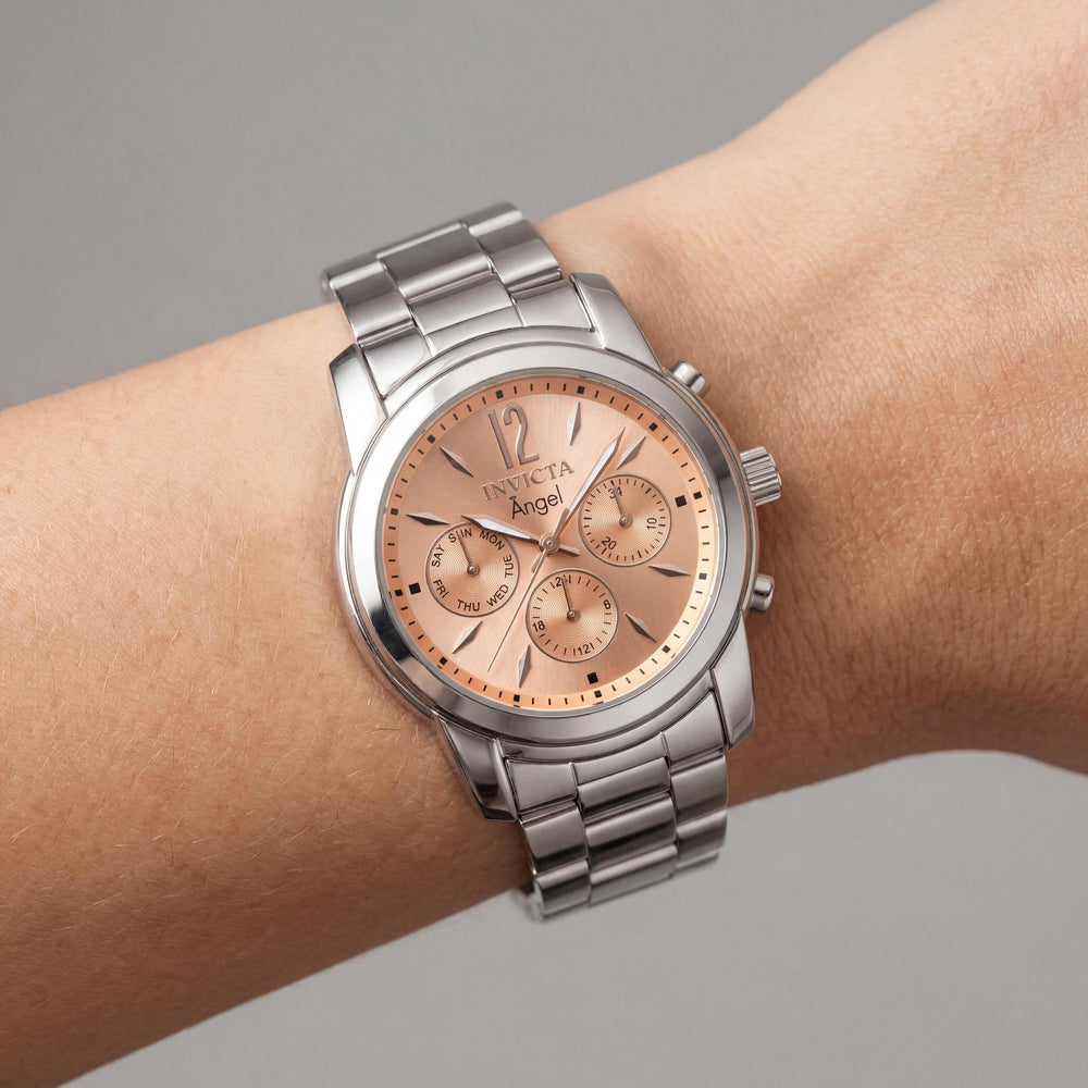 Invicta Angel 0462 Women's Watch — side view, Stainless Steel case 38mm