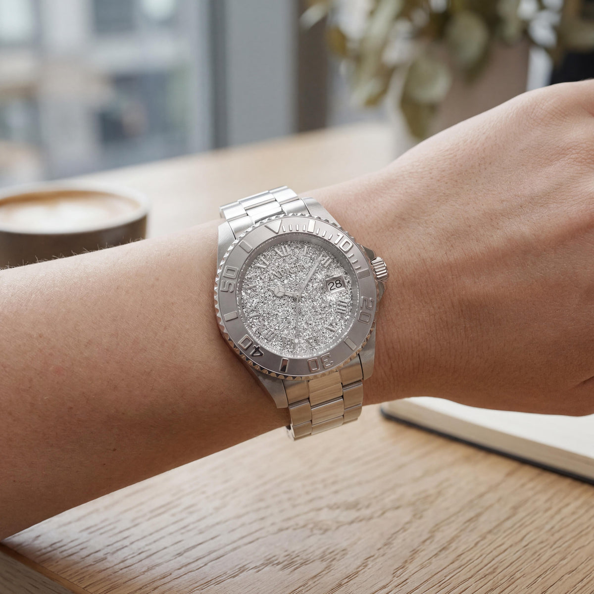 Invicta Angel 22706 Reloj plateado para mujer, 40 mm, Photo 4