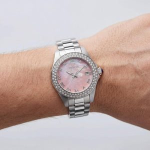 Invicta Angel 36070 Unisex Watch — side view, Stainless Steel case 34mm