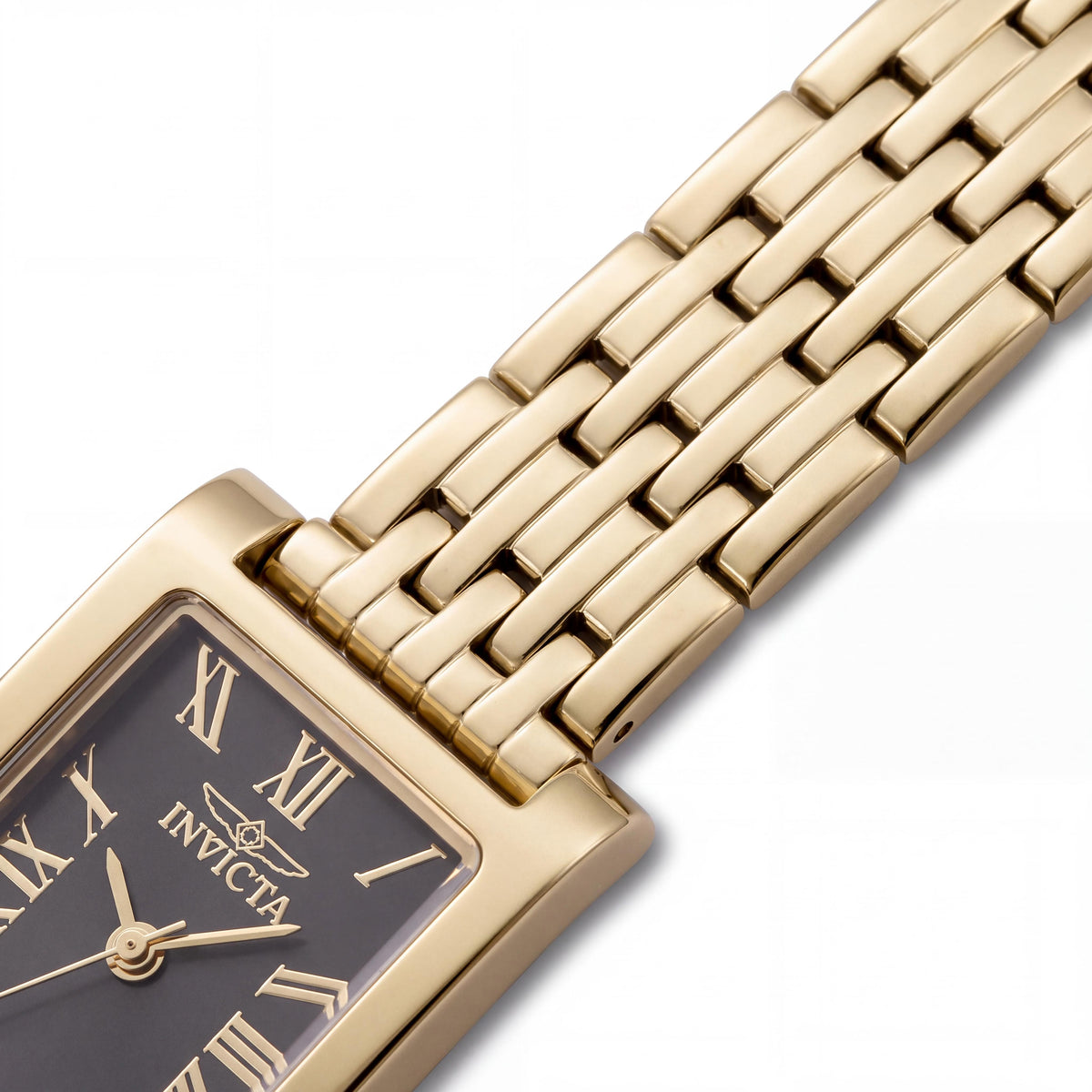 Reloj Invicta Angel 49076 para mujer, con brazalete de acero inoxidable, caja dorada, cuarzo y esfera gris de 19 mm, Photo 3