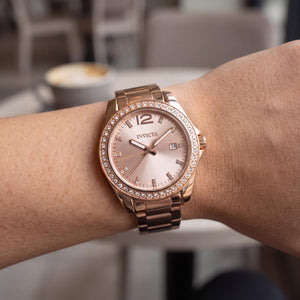 Invicta Angel 49845 Unisex Watch — side view, Stainless Steel case 38mm
