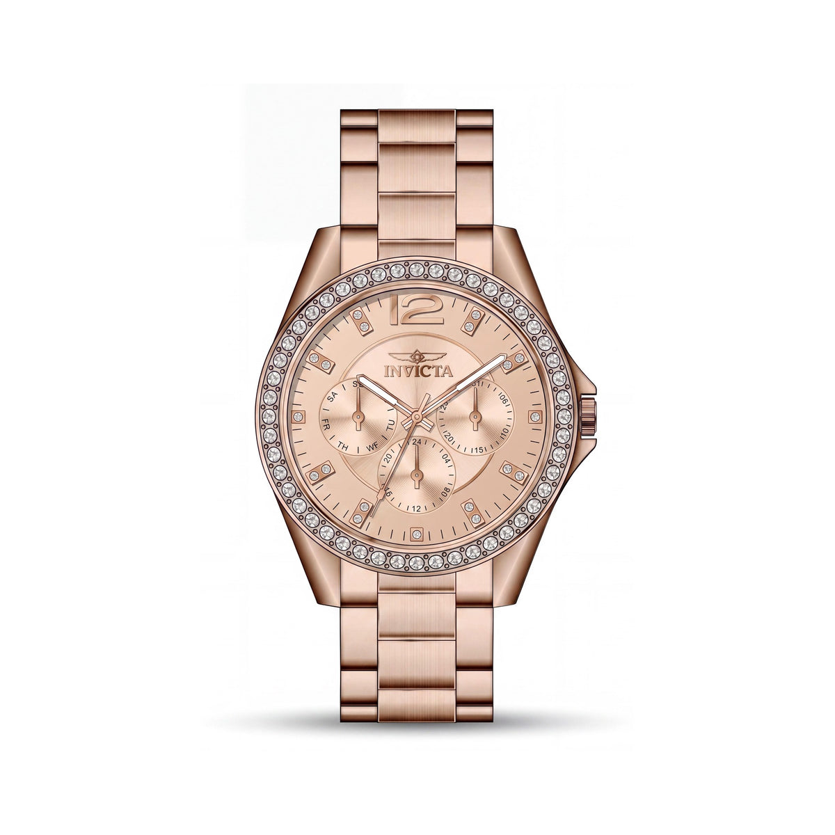 Reloj cronógrafo unisex Invicta Angel 50111, color rosa, 38 mm, Photo 1