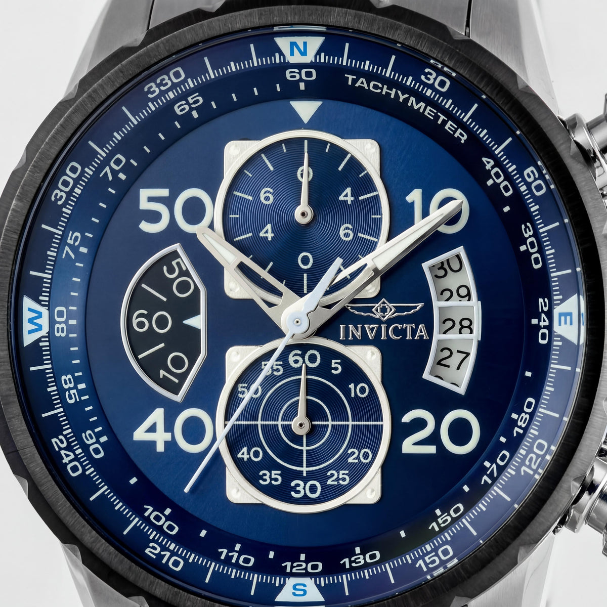 Reloj Invicta Aviator 22970 cronógrafo azul para hombre, 48 mm, Photo 2