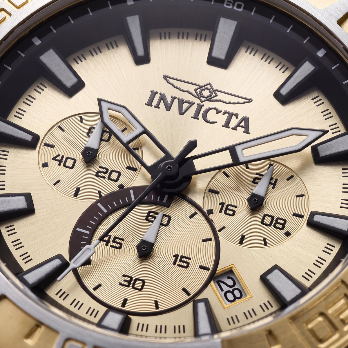 Reloj cronógrafo unisex Invicta Aviator 37636, color blanco, 49 mm, Photo 2