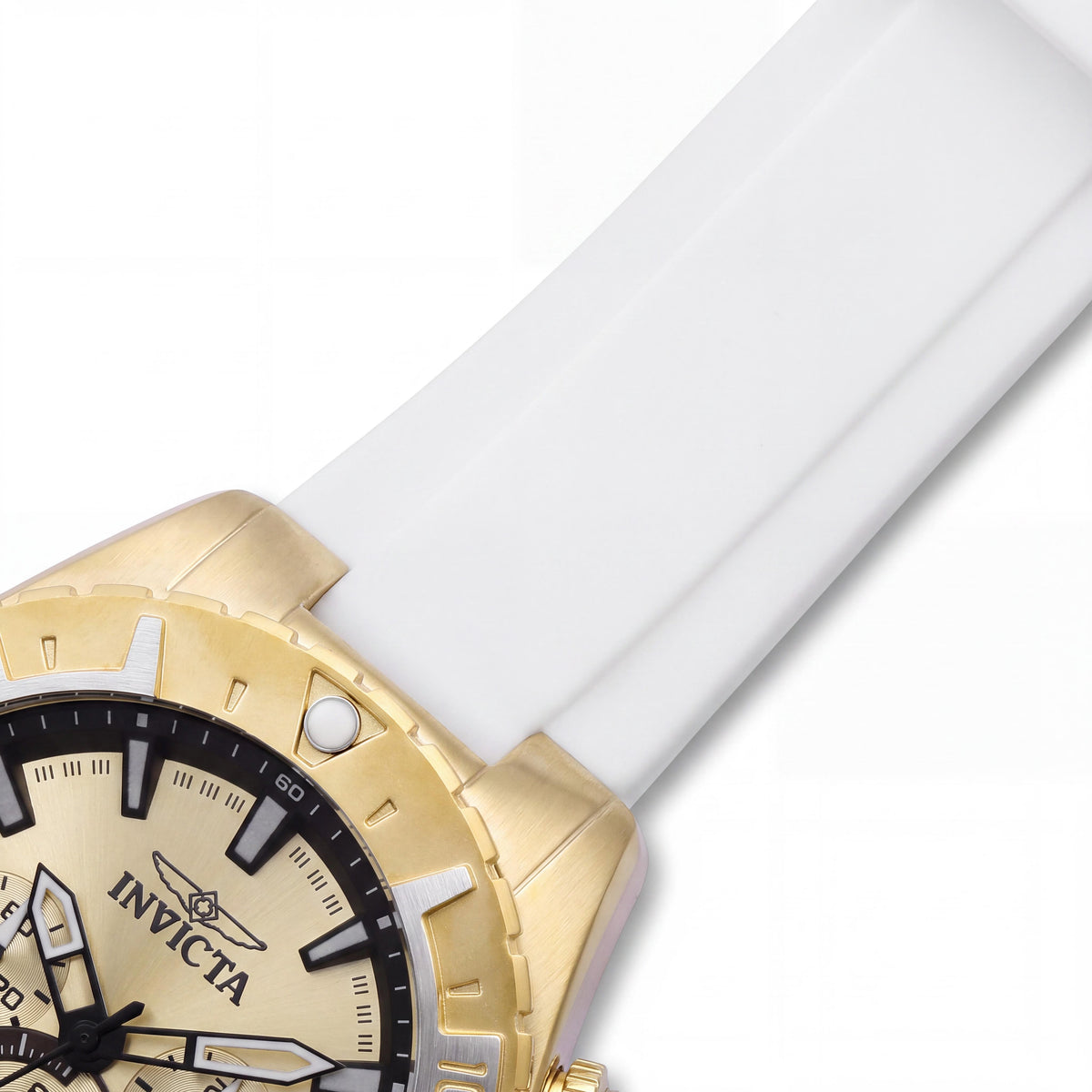 Reloj cronógrafo unisex Invicta Aviator 37636, color blanco, 49 mm, Photo 3