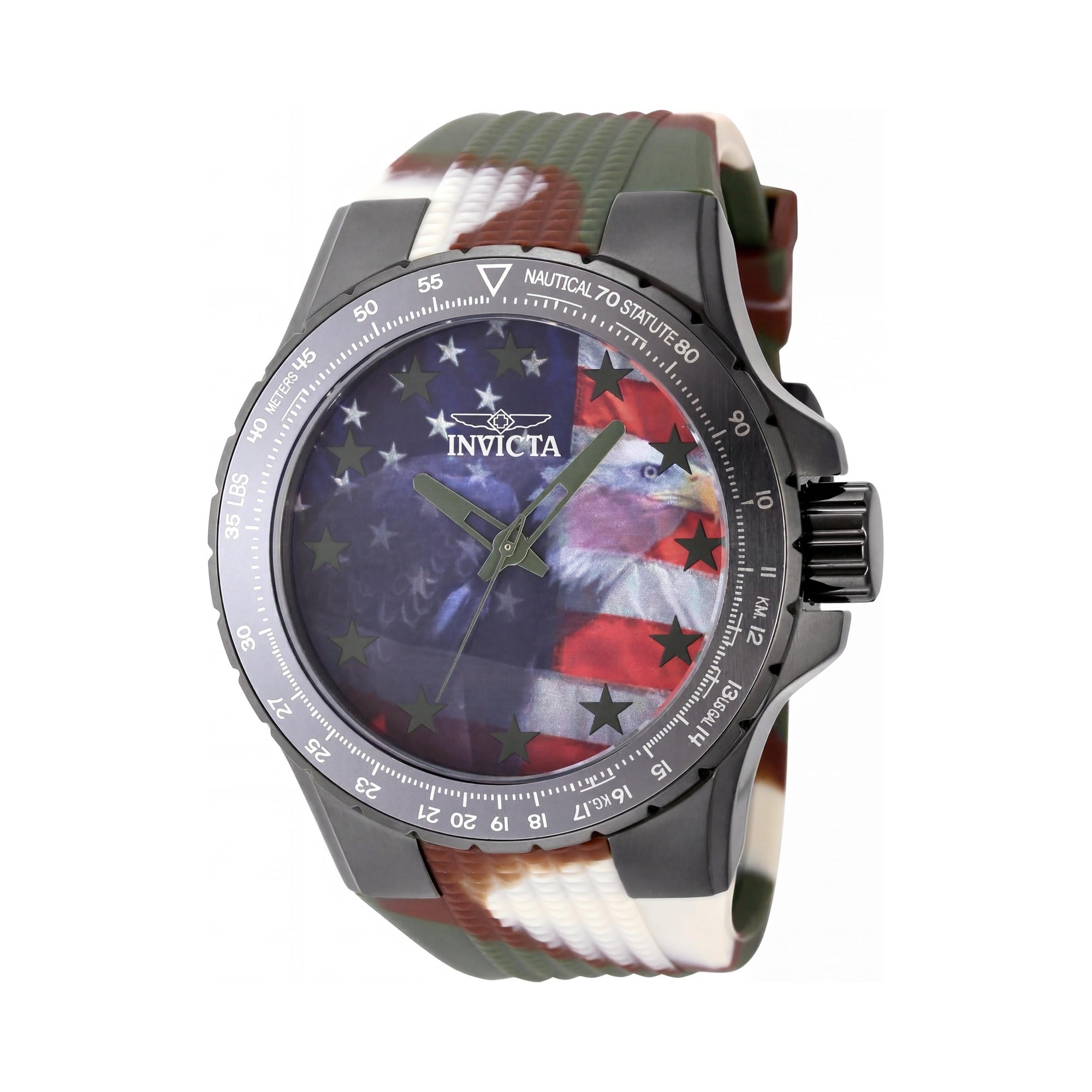 Reloj Invicta Aviator 48956 unisex, esfera roja de acero inoxidable 50 mm, Photo 1