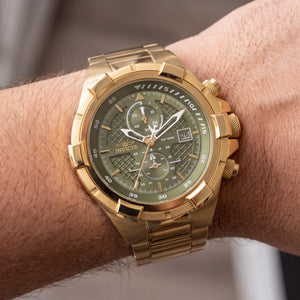 Invicta Aviator 49255 Unisex Watch — side view, Stainless Steel case 50mm