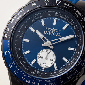 Invicta Aviator 49300 Unisex Watch — front view, Quartz movement 50mm