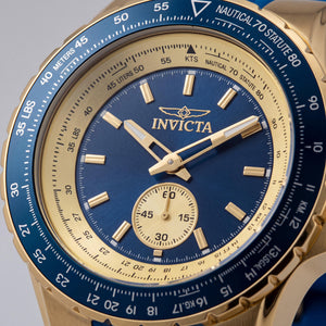 Invicta Aviator 49307 Unisex Watch — front view, Quartz movement 50mm