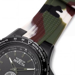 Invicta Aviator 49320 Unisex Watch — side view, Stainless Steel case 50mm