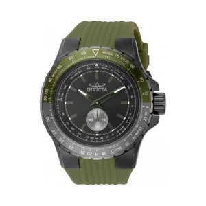Invicta Aviator 49323 Black Stainless Steel Unisex Watch, 50mm
