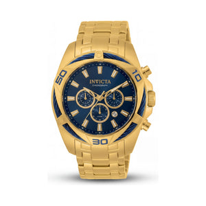 Invicta Bolt 34120 Gold Dial Stainless Steel Men's Watch, 50mm