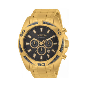 Invicta Bolt 34122 Gold Dial Stainless Steel Men's Watch, 50mm