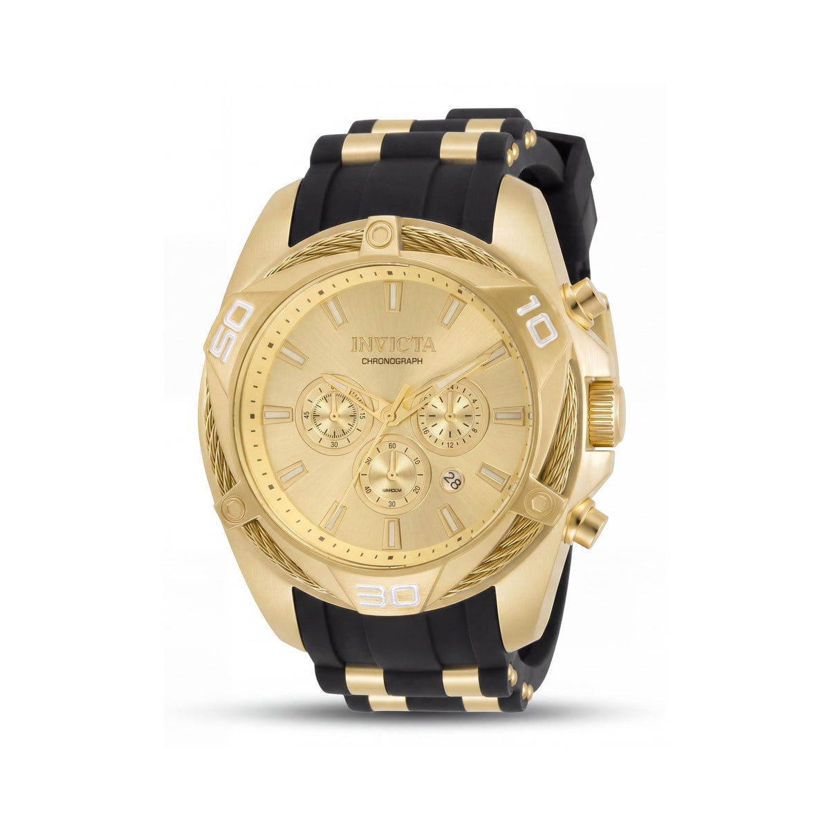 Reloj Invicta Bolt 34142 para hombre, cronógrafo dorado, 50 mm, Photo 1