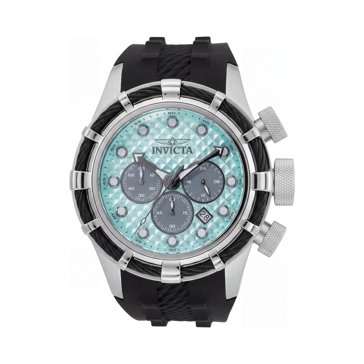 Invicta Bolt 49164 Unisex Silver Chronograph Watch, 50mm, Photo 1