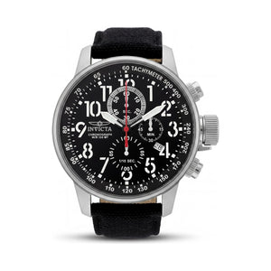 Invicta Casual Black Dial Stainless Steel Men's Watch, 46mm