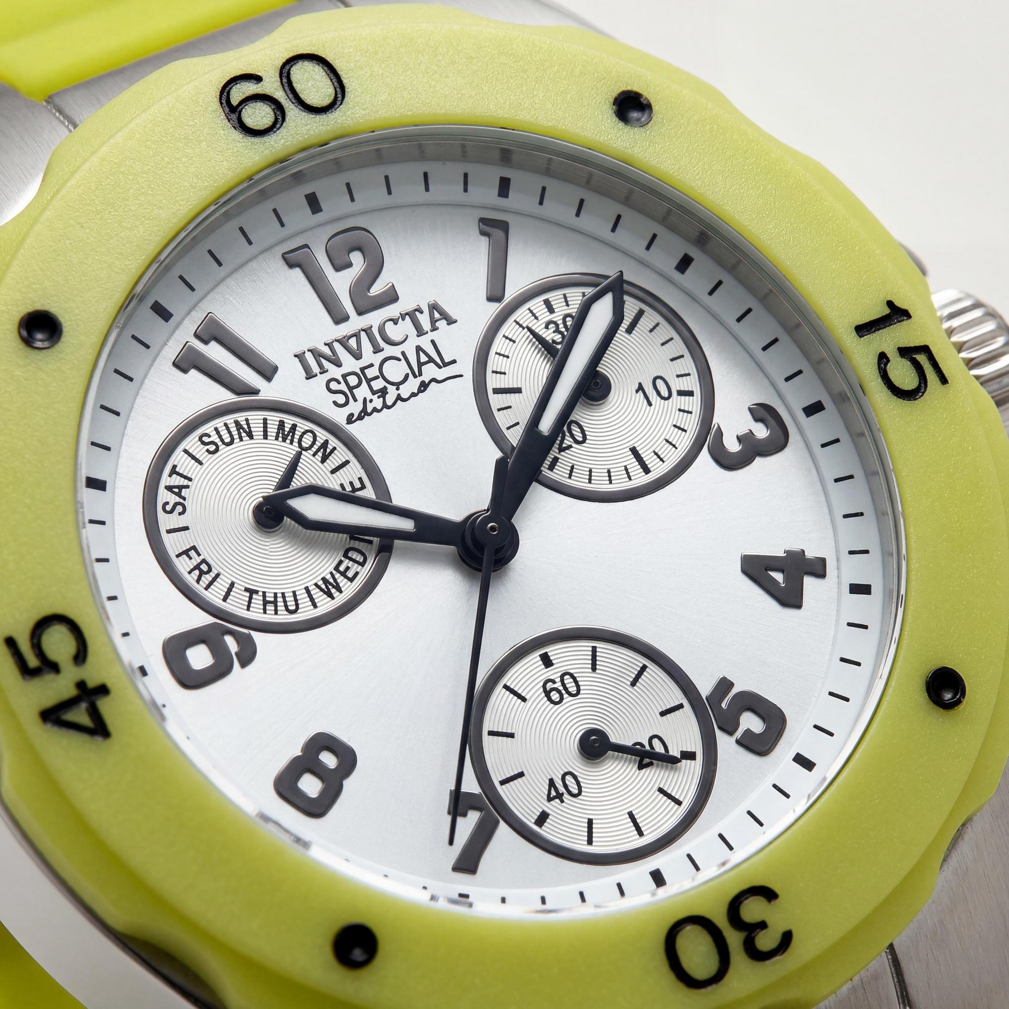 Reloj de mujer casual Invicta, esfera verde de acero inoxidable de 38 mm, Photo 2