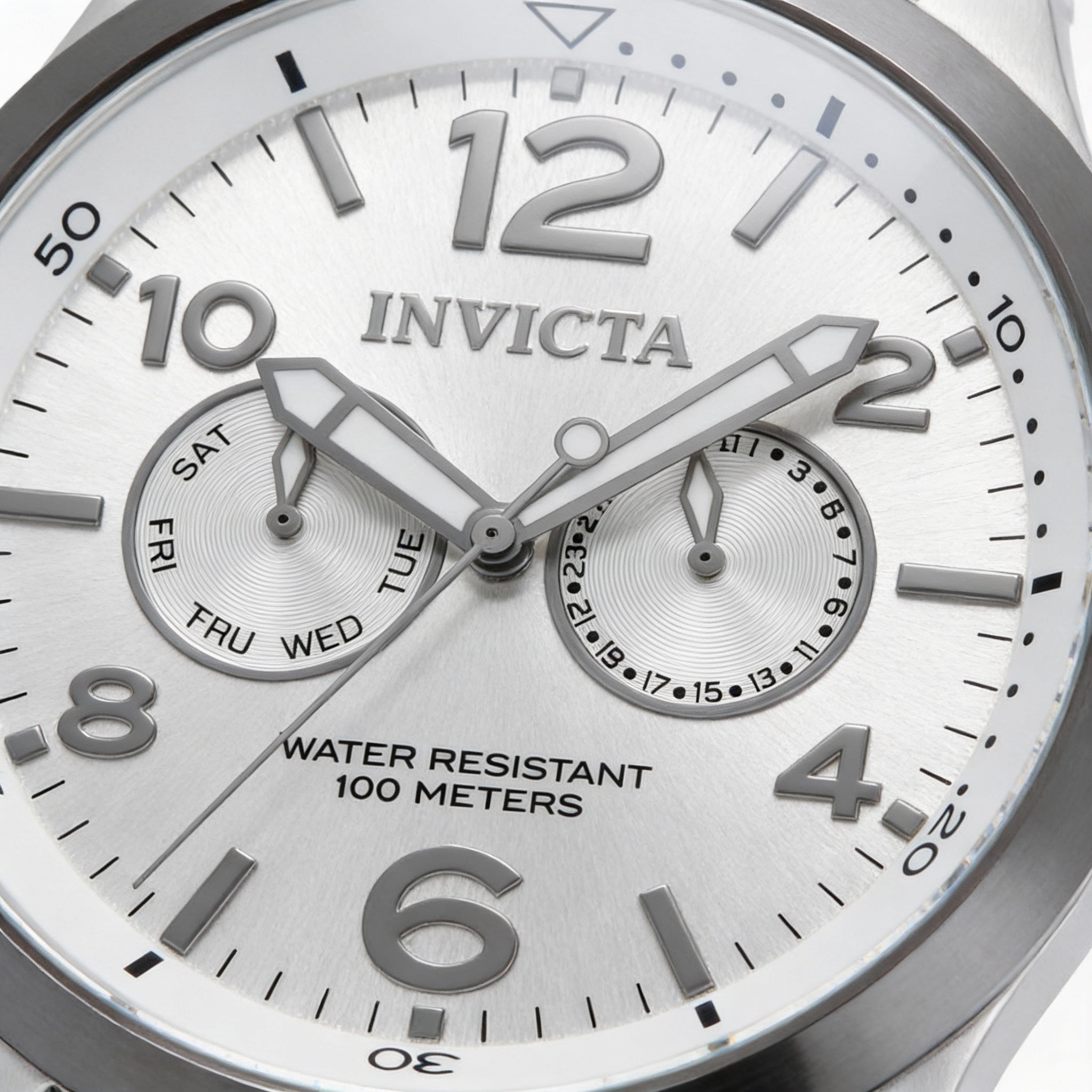 Invicta Casual Men's Watch, Silver Dial Stainless Steel 48mm, Photo 2
