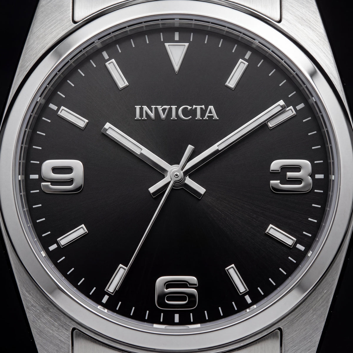 Invicta Celestial 69179 Unisex Cuarzo 35mm Caja Plateada Esfera Negra Brazalete de Acero Inoxidable, Photo 2