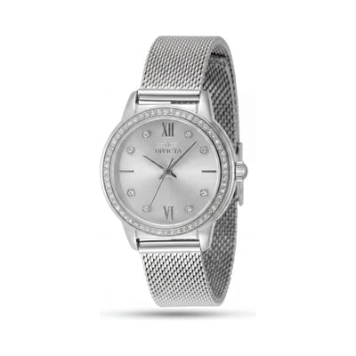 Invicta Classic Silver Stainless Steel Women's Watch, 30mm