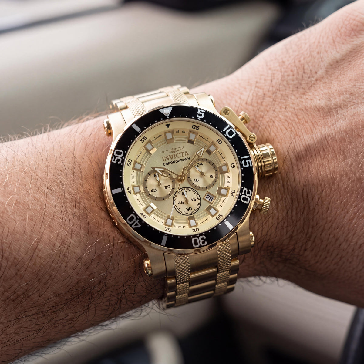 Invicta Coalition Forces 49093 Unisex Gold Watch, 52mm, Photo 3